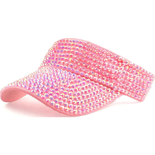 Women's Rhinestone Sun Visor - One Size 1