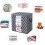 Faltbare Aufbewahrungsbox aus Stoff mit Deckel, 18 l 2