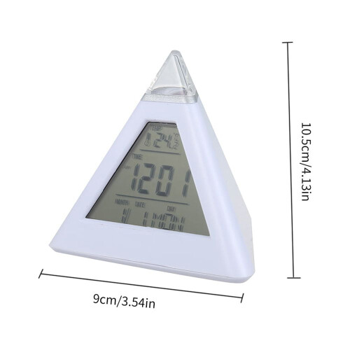 LED Alarm Clock with 7-Color Backlight & Night Light 1