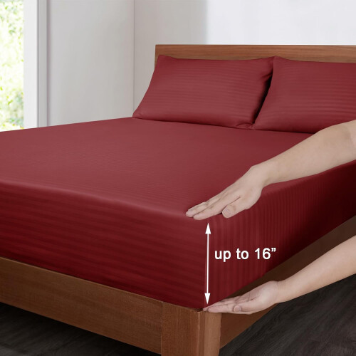 Queen Sheet Set Microfiber 4-Piece Ivory 2