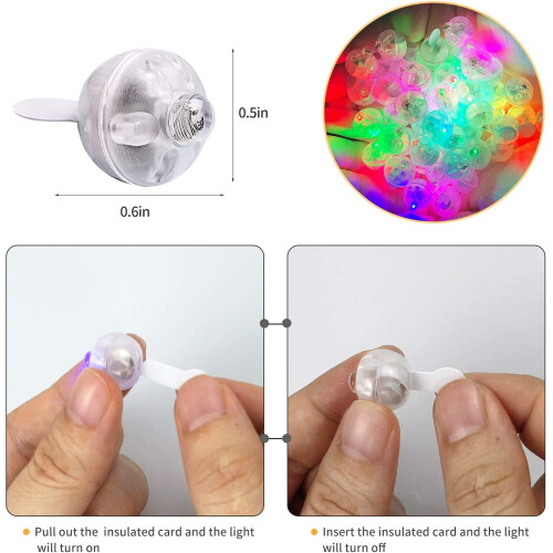 200 LED Balloon Lights – Mini Round Waterproof Party 2