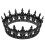 Baroque Round Crown Hair Accessory in Black 4