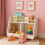 Scaffale porta giocattoli per bambini - 2 scomparti, 1 ripiano 2