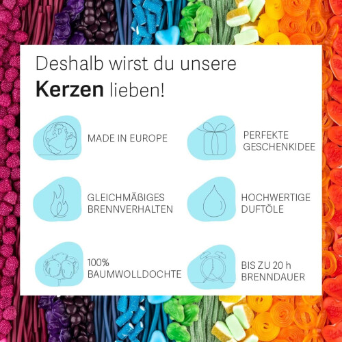 Fruchtig duftende Kerze im Glas, Geschenkbox 1