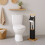 Set da bagno in bambù con scopino e supporto per WC 2