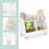 Scaffale porta giocattoli per bambini - 2 scomparti, 1 ripiano 6