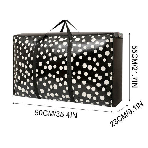 Extra Large Reusable Storage Bag with Zipper & Handles, 114L 2