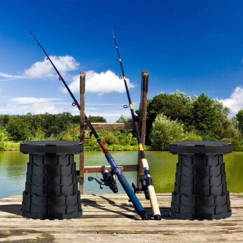 Opvouwbare campingstoelen, verstelbaar, set van 2