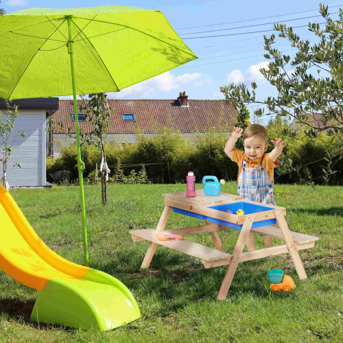Kids Picnic Bench with Water & Sand Play Table 2