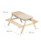 Kids Picnic Bench with Water & Sand Play Table 4