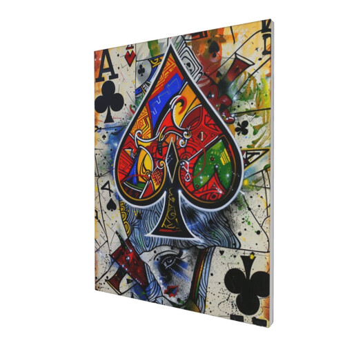 Poker Ace Canvas Wall Art 12x16in 2