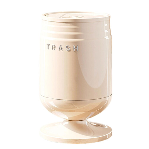Durable Wheeled Trash Bin With Flexible Wheels Single Hand-M 2