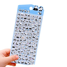 3D puffier stickervellen schattige kleine sticker voor-Blauw