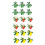 Servietringe i frugtlegering 4,3 cm, 6 stk. 4