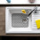 Silicone Kitchen Sink Mat Grey34.5x29.5cm2-Pack 2