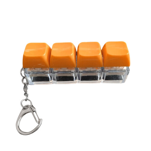 Mechanical Keyboard Key Accessory Keychain Pendant-Orange