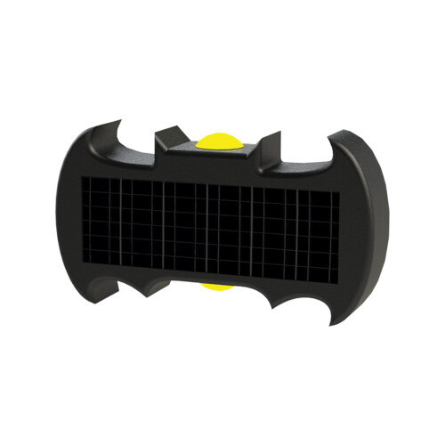 Solas Balla Gréine ABS Dubh 15x4x8cm 600mAh