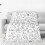 Black and White Cat Blanket 50 x 60 in 3