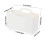 Rectangular White Plastic Storage Basket 11x8x4.5 in 3