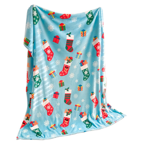 Christmas Flannel Throw Blanket 70 x 100 cm 1