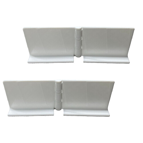 Non Drilling Luggage Holder Brackets Organizer Stand-White 2Pcs