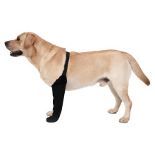 1 Stück Hundesocken zur Verhinderung-XXXL schwarzes linkes Bein