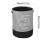 Linen Foldable Laundry Basket 40x50cm Grey 3