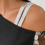 Elegant Off Shoulder Long Sleeve-Black light blue sle XXL 5