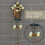 Copper Wind Chime with House Design35cm 2