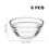 Mini Glass Dessert Bowls 45ml, Stackable & Microwave Safe 3