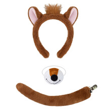 Fashion Hair Accessory Chipmunk Ears-Dark brown chipmunkN