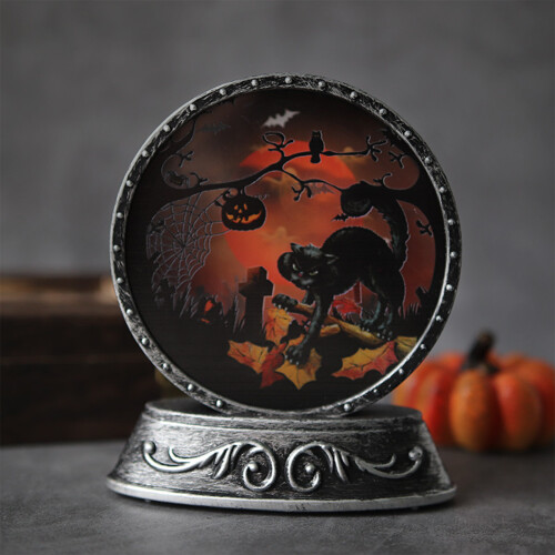 Lanterna de Halloween LED com 4 designs - ABS vintage 1