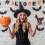 Lanterna de Halloween LED com 4 designs - ABS vintage 7