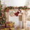 Dog Bone Burlap Christmas Stocking37x22cm 6