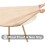 Rund elastisk duk 112-142 cm vanntett flanell 3