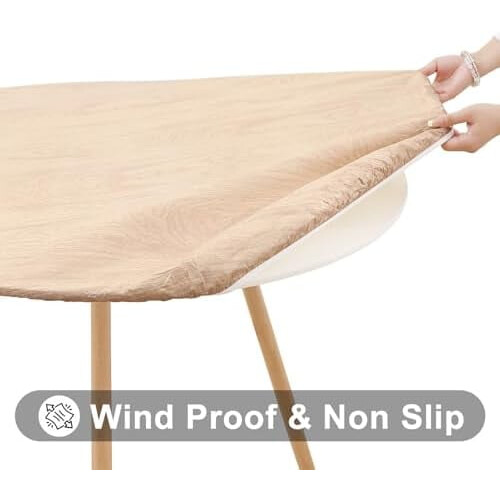 Rund elastisk duk 112-142 cm vanntett flanell 2