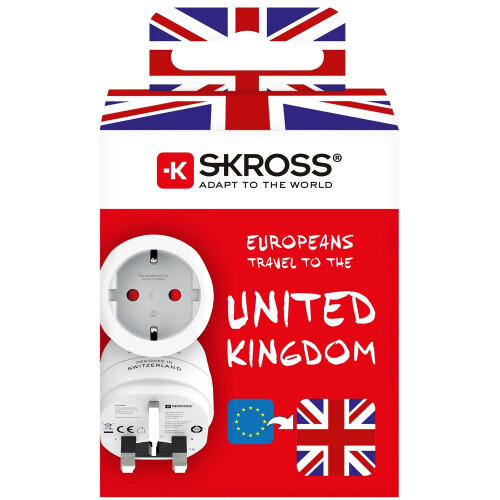 Geerdeter EU-zu-UK-Steckeradapter 2