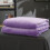 Soft Fleece Bed Blanket Microfiber Lightweight Warm Purple 2