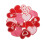 Valentine's Day Red Embroidered Placemats 35x35cm 2