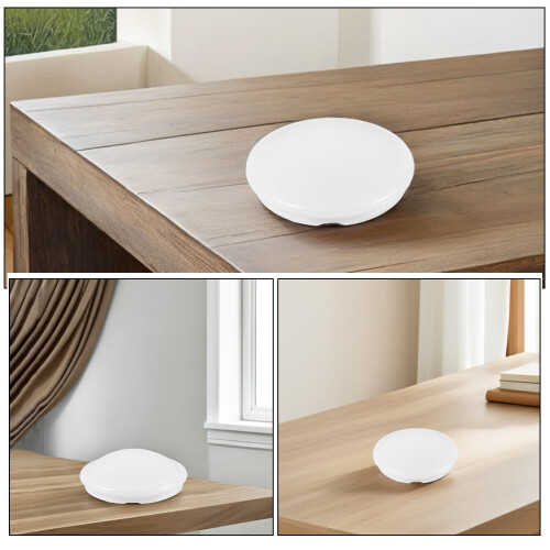 Round White PET Ceiling Light Cover 24.5 cm 2