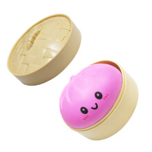 Mock Food Filled Dumpling Nieuwigheidsitem Moedigt aandacht-roze
