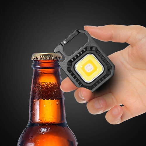 500LM USB-C Rechargeable Keychain Flashlight with Magnet 1