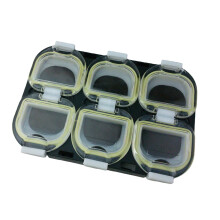 Tackle-Box-Design mit magnetischen Fächern und-Schwarz