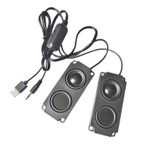 Portable Heavy Bass Sound Cavity Double Speaker for TV Monitor