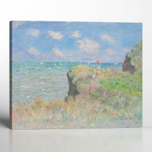 Monet Cliff Walk at Pourville - Stampa su tela 16x20