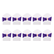 Stretchy Chair Bow Tie Bands35-55cm Spandex – 10Pack