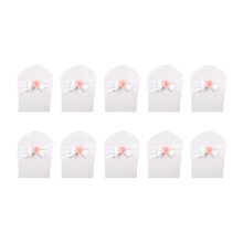 Stretchy Chair Bow Tie Bands35-55cm Spandex – 10Pack