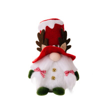 Christmas Gnome Decor with Heavy Base, 25cm & 19cm