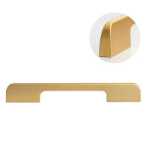 Aluminium-Schrankgriffe – Schwarz oder Gold, 96–160 mm