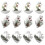 12-Pack Clear Plastic Christmas Baubles8cm 1